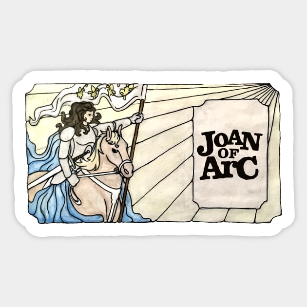 Joan of Arc Sticker by samuel sisco